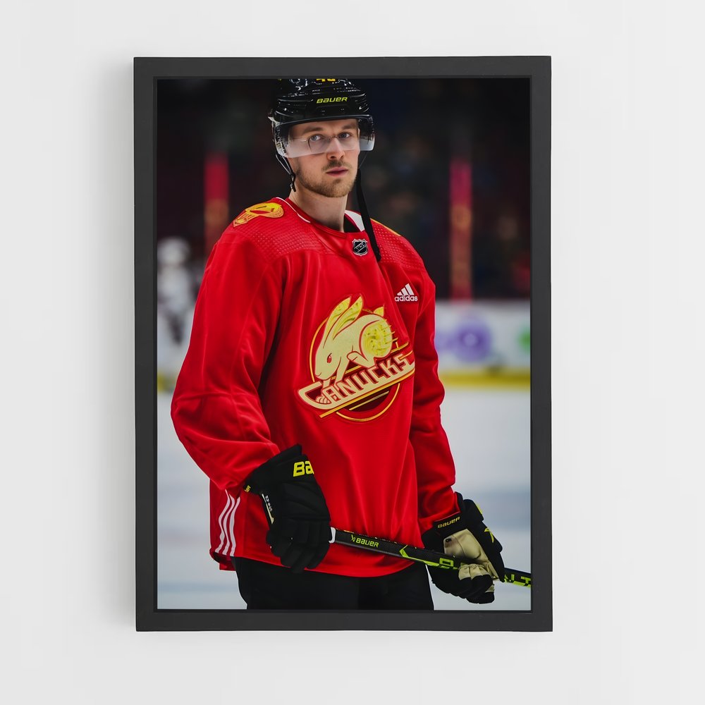 Poster Elias pettersson bâton – affiche Hockey sur glace (vue 2)